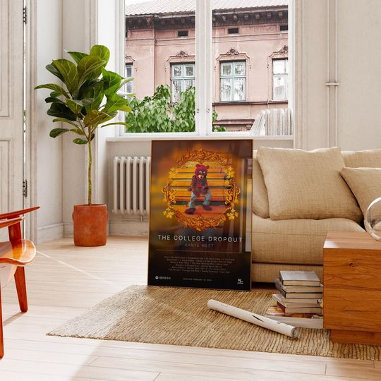 Discover The College Dropout - Kanye West - Premium Semi-Gloss Paper Poster - Unframed