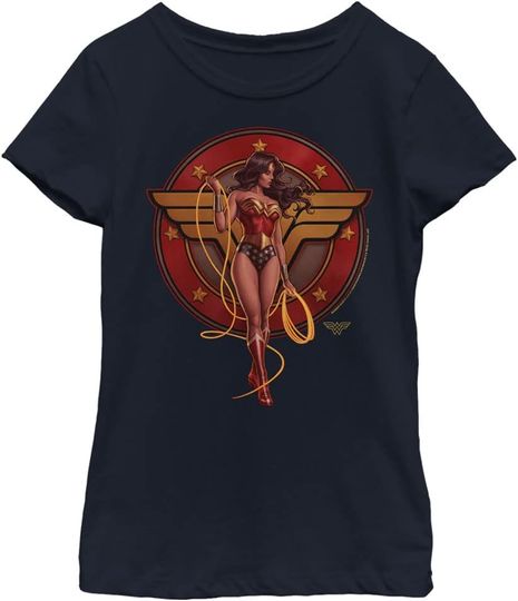 DC Comics Kids' Wonder Woman 1987 T-Shirt, Gift For Fan