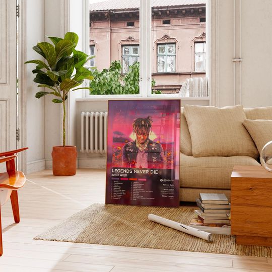 Legends Never Die - Juice Wrld - Premium Semi-Gloss Poster - Unframed