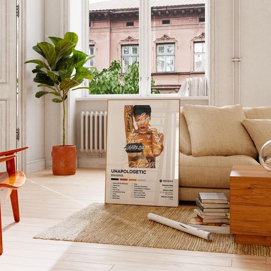 Unapologetic - Rihanna - Premium Semi-Gloss Poster - Unframed