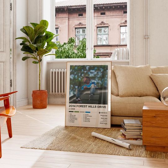 Discover 2014 Forest Hills Drive - J. Cole - Premium Semi-Gloss Poster - Unframed