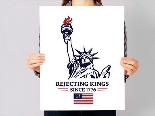 Discover No Kings Since 1776 Protest Sign, Anti Trump Rally Poster,  Political Art, Printable Activist Sign, Pro Democracy Wall Art