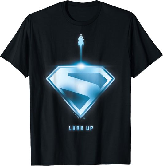 Superman  Look Up Shield 2 T-Shirt, Gift For Fan