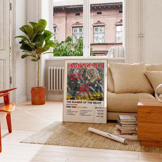 The Number of The Beast - Iron Maiden - Premium Semi-Gloss Paper Poster - Unframed