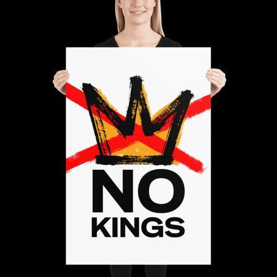 Discover No Kings Protest Poster: Rally Poster - Make Your Voice Heard| Anti-Trump| Anti-Fascism| Resist Fascism In America| Anti-MAGA Sign