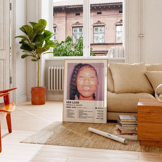 Discover Her Loss - Drake & 21 Savage - Premium Semi-Gloss Poster - Unframed