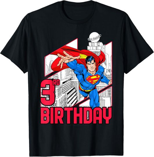 Discover DC Comics Superman Super 3rd Birthday T-Shirt, Gift For Fan
