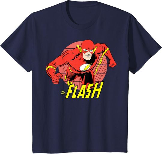 Kids DC Comics The Flash Running Portrait T-Shirt, Gift For Fan