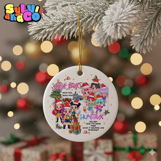 Huntrix Saja Boys Derpy Ornament, Saja Boys Huntrix Kpop Music Fans Keepsake