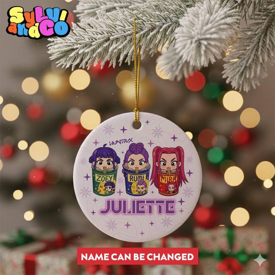 Personalized Kpop Movie Huntrix Ornament, Hunters Kpop Music Fans Gift