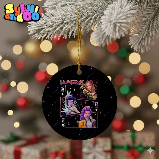 Discover Huntrix Girl Group Ornament, KPOP Christmas Ornament, Huntrix Mira Zoey Rumi Gift for Fans,  Kpop Movie Gift Christmas Ornaments