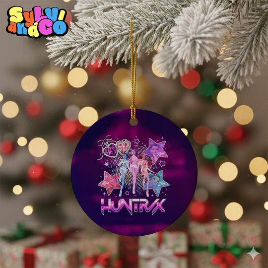 Discover Huntrix Keepsake Ornament, KPOP Christmas Ornament, Huntrix Mira Zoey Rumi Gift for Fans, Kpop Movie Christmas Ornaments