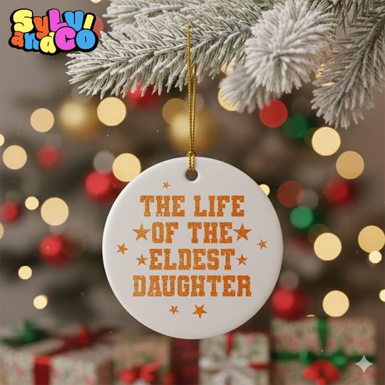 Discover The Life Of The Eldest Daughter Ornament, Christmas Tree Decor, Showgirl Era, In My Showgirl Inspired, Music Positive Mental Health Keepsake