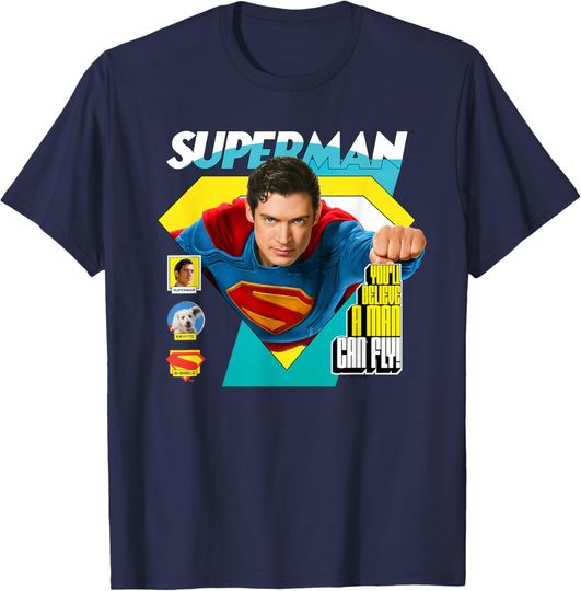 Superman  Comic Flight T-Shirt, Gift For Fan