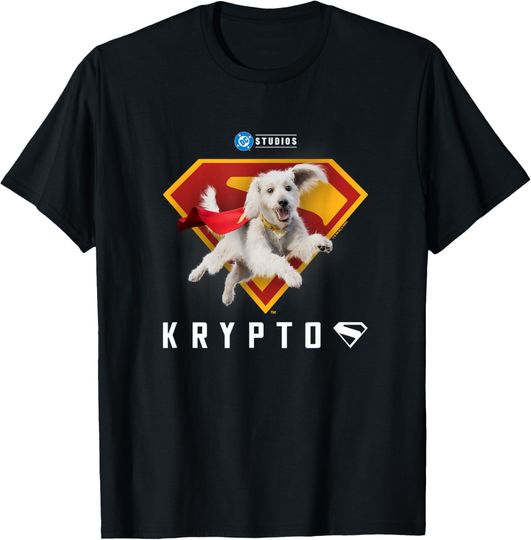 Discover Superman  Krypto The Superdog S-Shield Logo T-Shirt