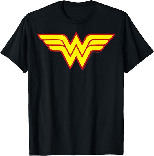 DC Comics Wonder Woman Classic Yellow Red Symbol T-Shirt