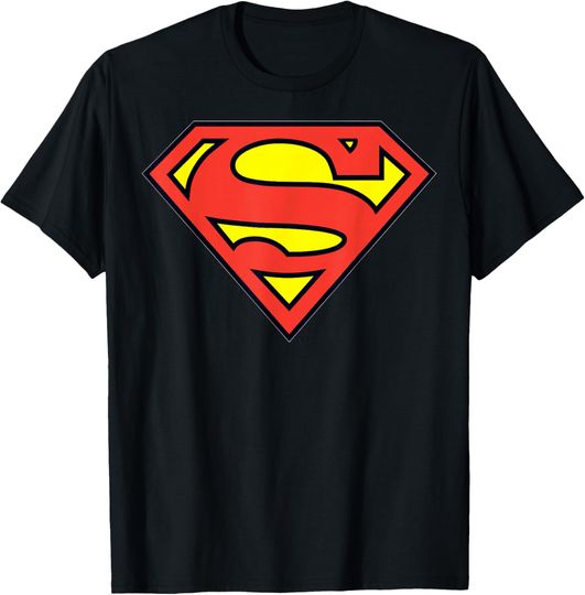 DC Comics Superman Classic Chest Logo T-Shirt, Gift For Fan