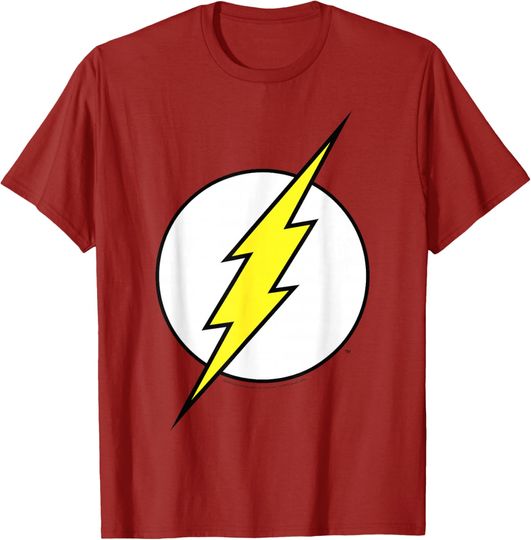 DC Comics The Flash Large Classic Chest Logo T-Shirt, Gift For Fan
