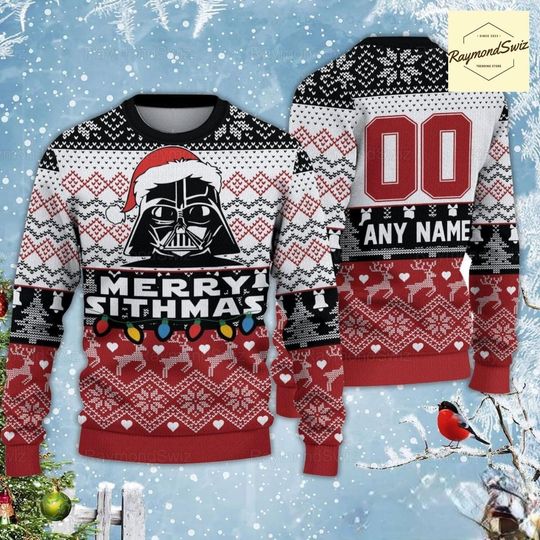 Discover Darth Vader Ugly Sweater, Custom Darth Vader Christmas Sweater, Star Wars Xmas Sweater, Holiday Sweater, Sweaters For Men