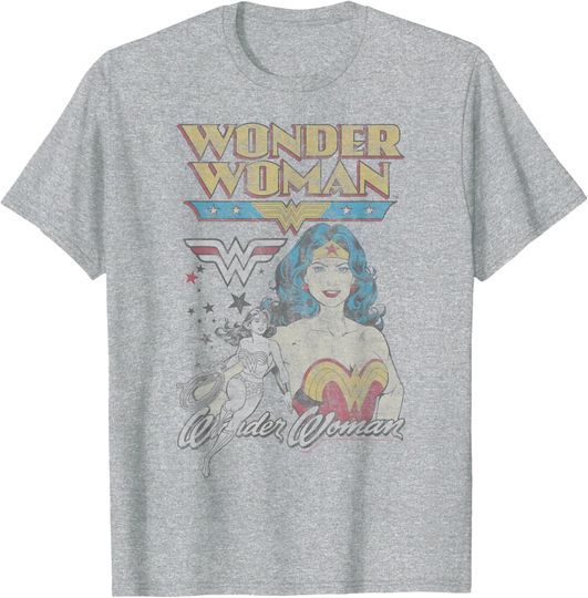 DC Comics Wonder Woman Vintage T-Shirt, Gift For Fan