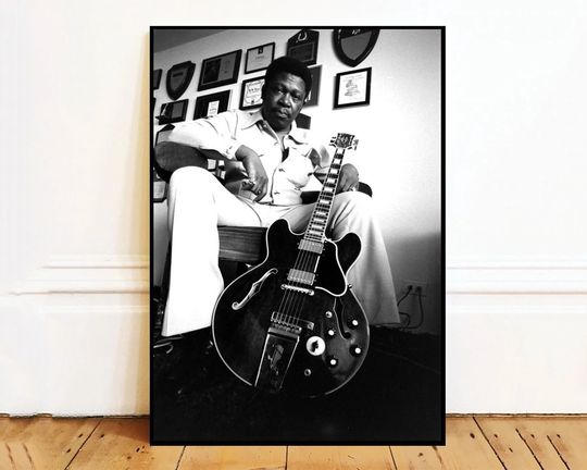 Discover B.B.King Wall Art Canvas Painting Poster, Bathroom Wall Decor,NO Frame