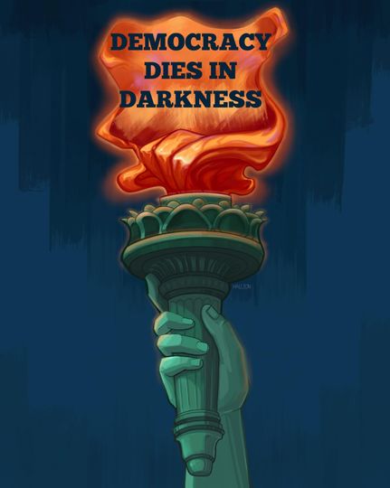 Discover Protest Sign Downloadable - Democracy Dies In The Darkness