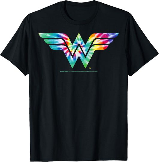 DC Comics Wonder Woman Tie Dye Logo T-Shirt, Gift For Fan