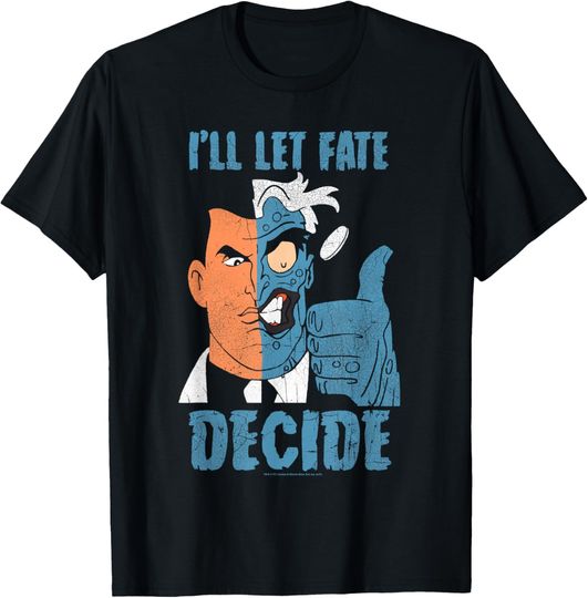 Batman: Animated Series Two-Face Fate Decide T-Shirt, Gift For Fan