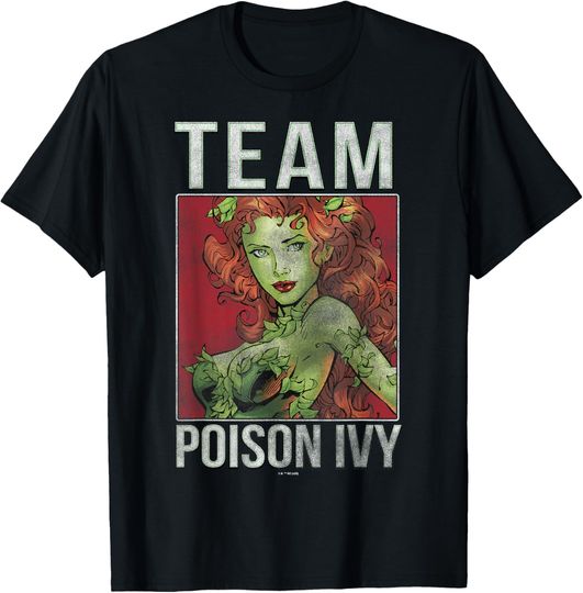 DC Comics Batman Team Poison Ivy Big Face Poster T-Shirt, Gift For Fan