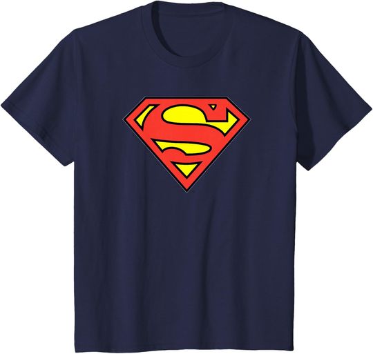 Kids DC Comics Superman Vintage Super Hero Youth Logo T-Shirt, Gift For Fan
