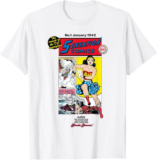 DC Comics Wonder Woman The Sensational Classic Comic T-Shirt, Gift For Fan