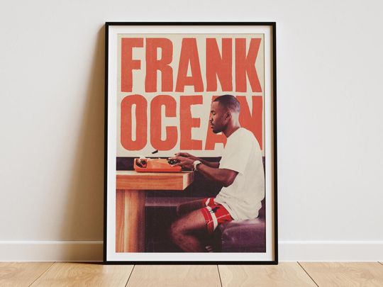 Discover Frank Ocean Album Poster  Minimalist Music Wall Art