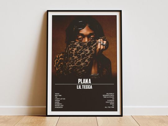 Discover Lil Tecca Plan A Poster  Digital Album Cover Art Print  Hip Hop Wall Decor  Rap Music Poster  Modern Room Aesthetic  Gift for Him