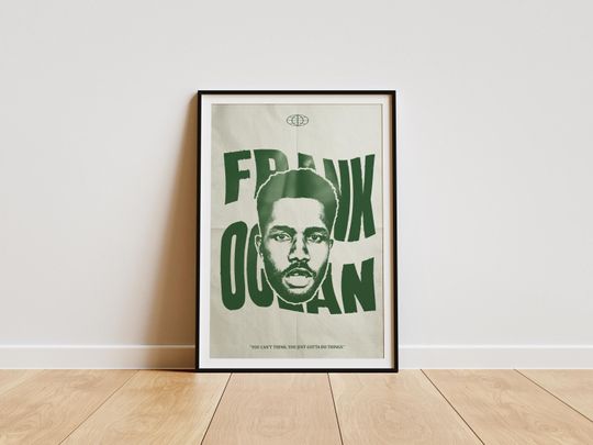 Discover Frank Ocean Poster  Minimalist Album Cover Art Print