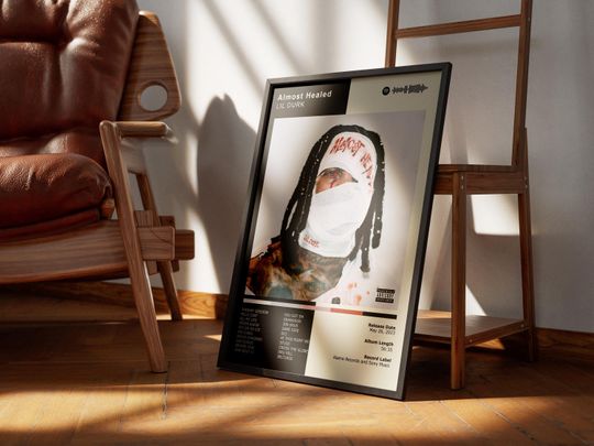 Discover Lil Durk - Almost Healed Digital Album Cover Poster - Print for Fans of Rap Hip Hop Street Music Wall Art - Home Decor - Gift For Him