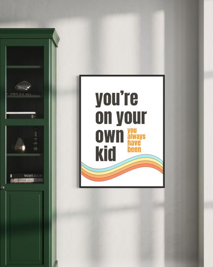 Discover YOYOK Print: Taylorr Lyric Art, taylorr version Wall Decor