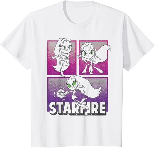 Discover Kids DC Comics Teen Titans Go! Starfire Action Panels T-Shirt