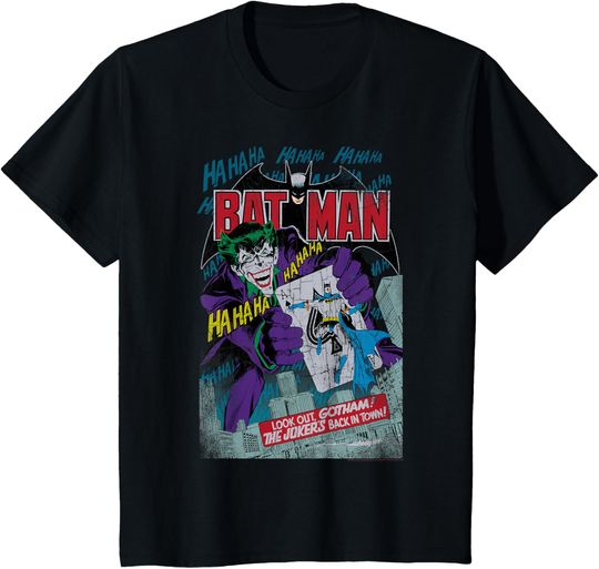 Discover Kids DC Comics Batman And Joker Comic Cover T-Shirt