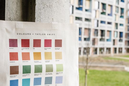 Discover Colours of Taylorr Swifts Tote Bag