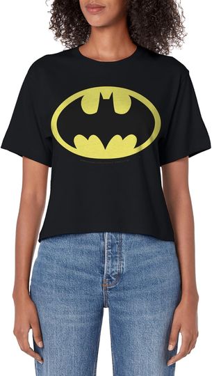 Discover DC Comics Batman Basic Logo Women's Crop Top