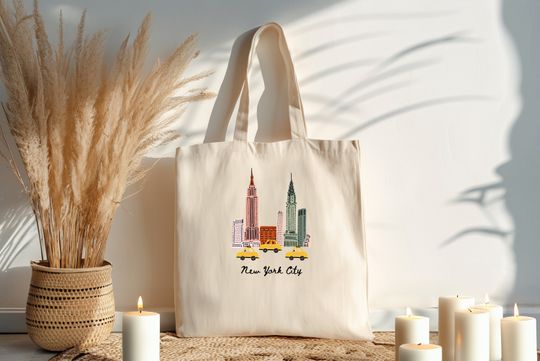 Discover New York City Tote Bag: NYC Skyline