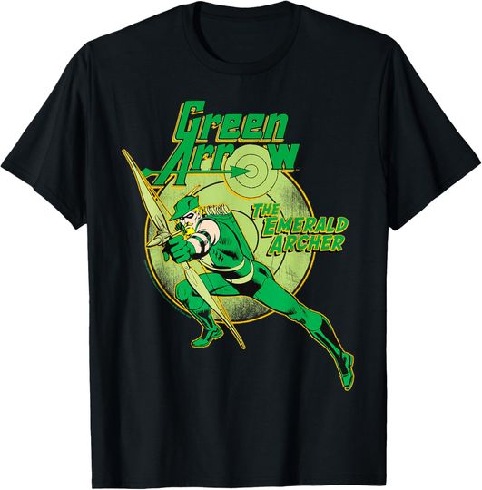 Discover DC Comics Green Arrow Emerald Archer T-Shirt, Gift For Fans
