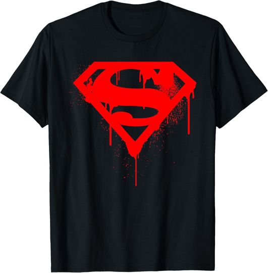 DC Superman Logo Doomsday Red Graffiti T-Shirt, Gift For Fans