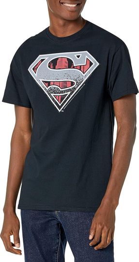 DC Comics Men's Concrete Logo T-Shirt, Gift For Fans