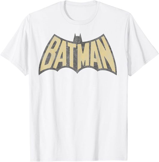 Discover DC Comics Batman Gold Vintage Logo T-Shirt, Gift For Fans