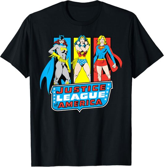 DC Comics Super Hero Girls Justice League Panels T-Shirt, Gift For Fans