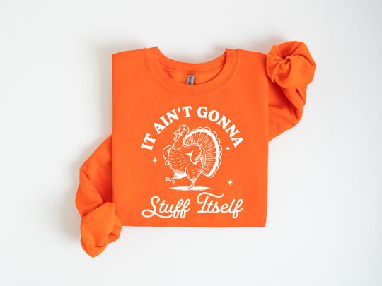 Discover It Aint Gonna Stuff Itself Sweatshirt, Thanksgiving Tee, Funny Turkey Sweatshirt