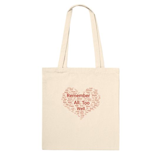 Discover Taylorr Swifts "All Too Well" Lyric Tote Bag: taylorr version Gift