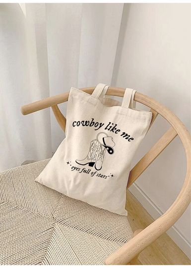 Discover Cowboy Like Me Canvas Tote Bag, taylorr version Tote Bag, Evermore Tote Bag