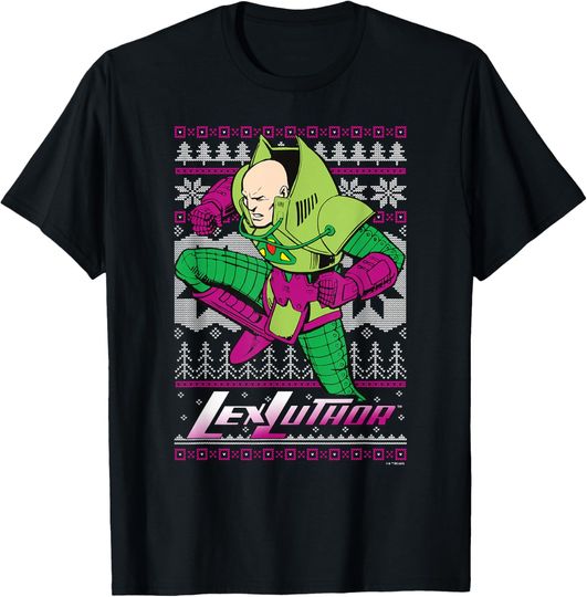 DC Comics Superman Christmas Lex Luthor Strong Pose T-Shirt, Gift For Fans